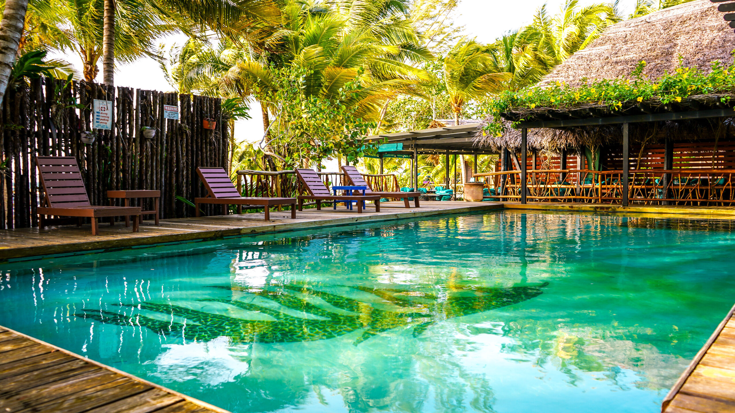 inviting-tropical-pool-and-palm-trees-at-placencia-azure-del-mar