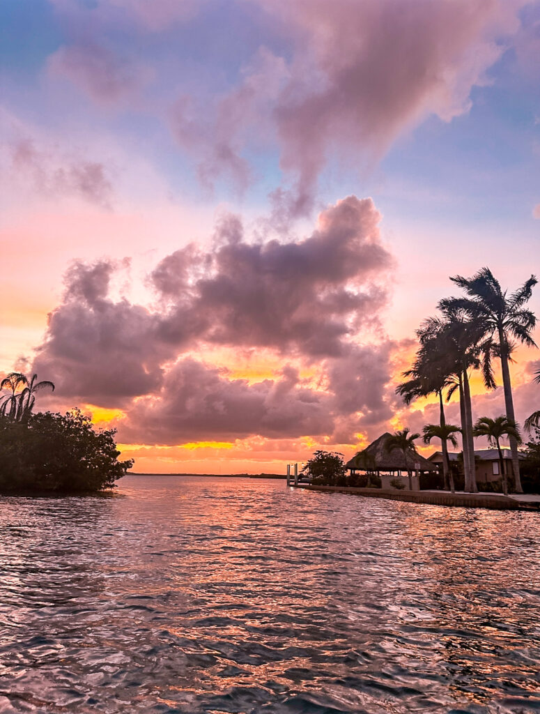 gorgeous-sunset-scene-overlooking-lagoon-in-placencia-belize