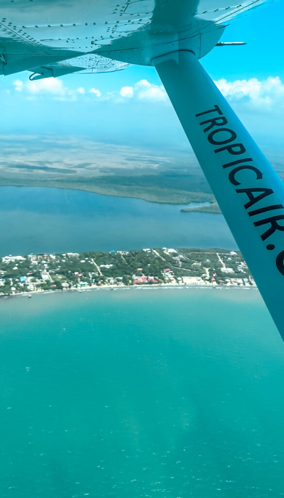 tropical-view-of-belize-ocean-town-from-puddle-jumper-airplane-makes-getting-around-belize-simple